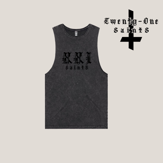 From the Shadows Tank - Stone Washed Black