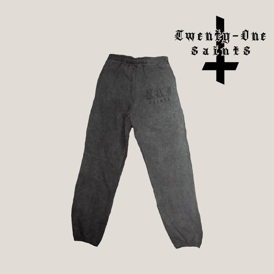 From the Shadows Jogger - Stone Washed Black