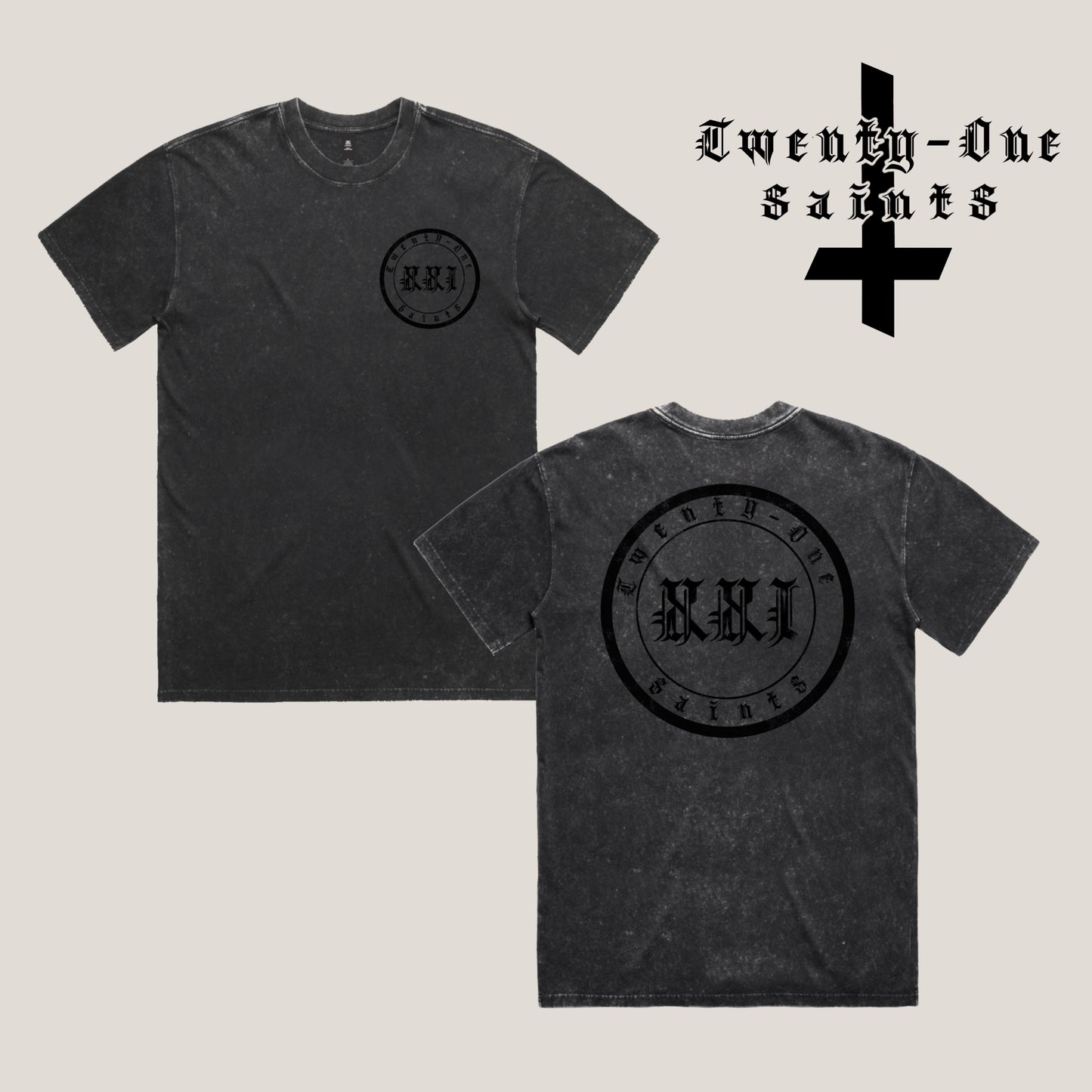 From The Shadows T-Shirt - Stone Washed Black