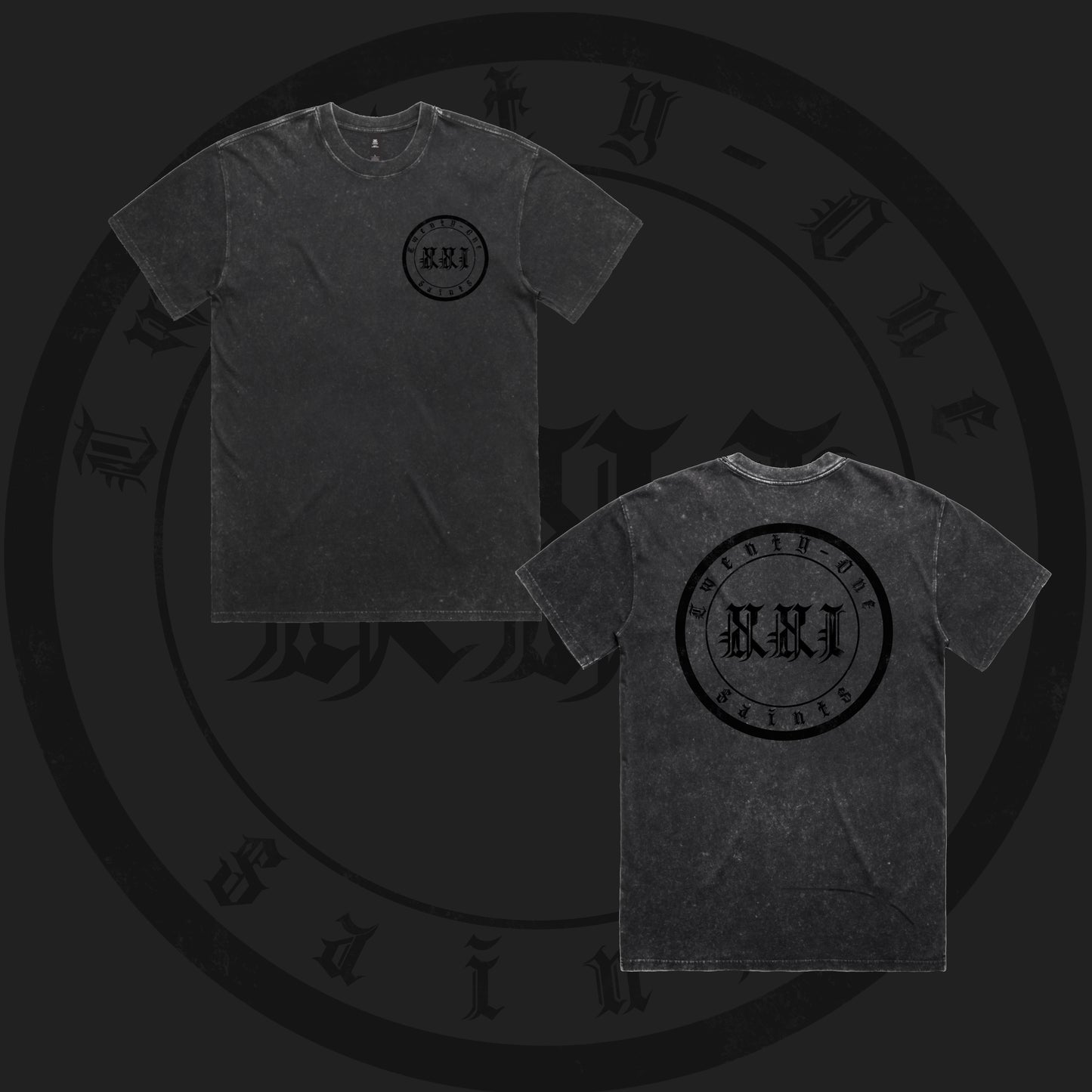 From The Shadows T-Shirt - Stone Washed Black