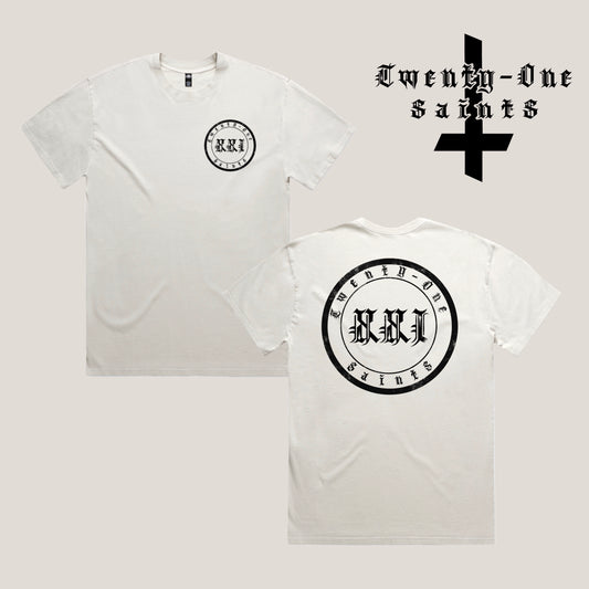 Bad to the Bone Logo T-Shirt - Faded Bone