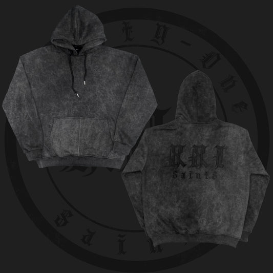 From the Shadows Hoodie - Stone Washed Black
