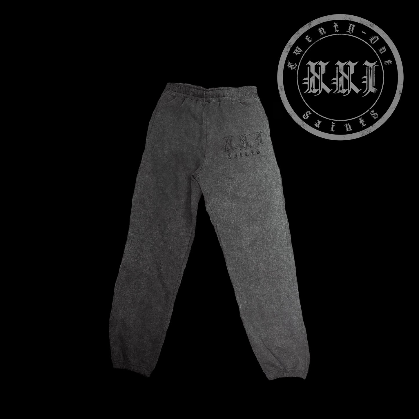 From the Shadows Jogger - Stone Washed Black