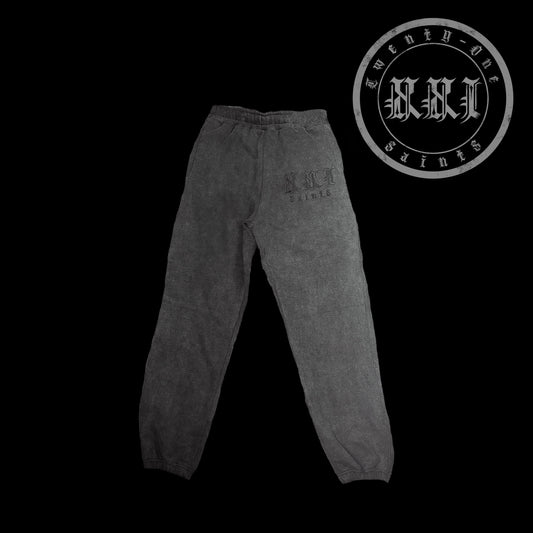 From the Shadows Jogger - Stone Washed Black