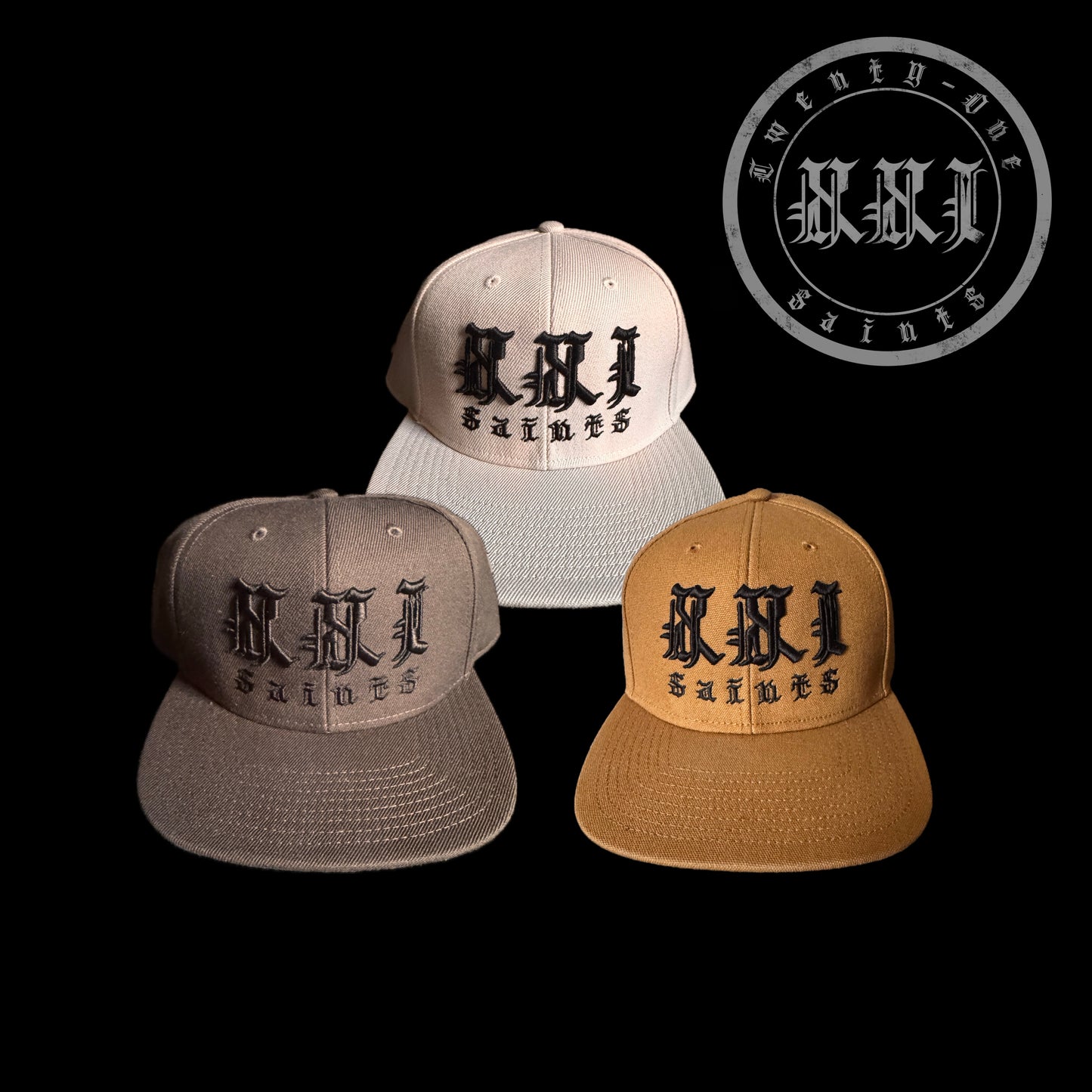 XXI Saints Snapback - Signature Logo (3D Embroidery)