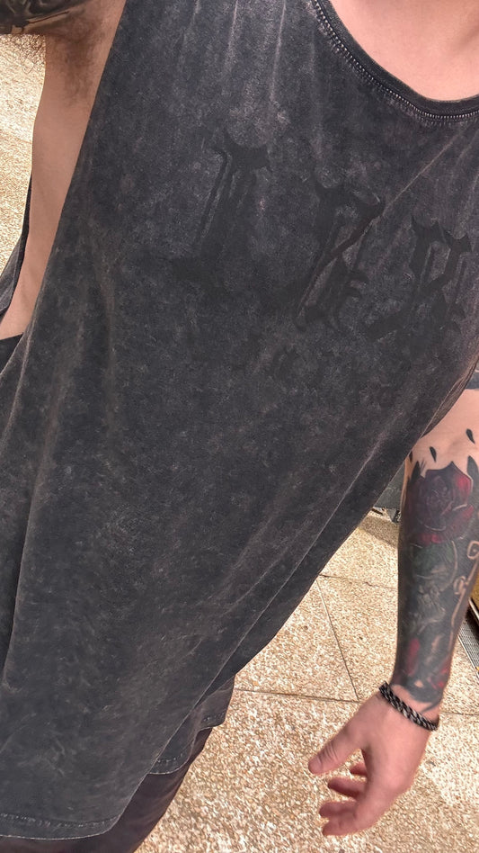 From the Shadows Tank - Stone Washed Black
